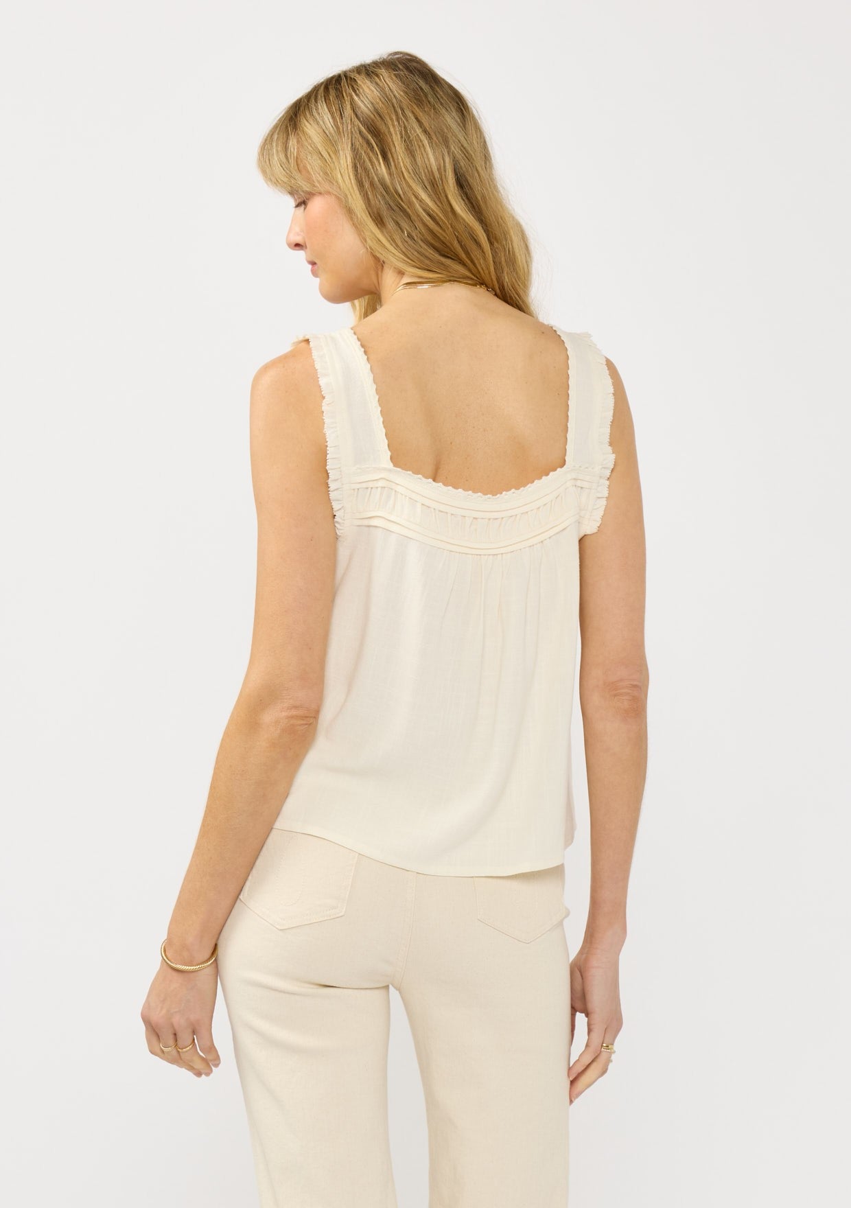 Alanna Lace Trim Tank Top