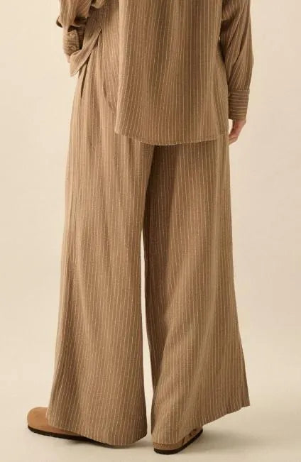 Chestnut Striped Trousers