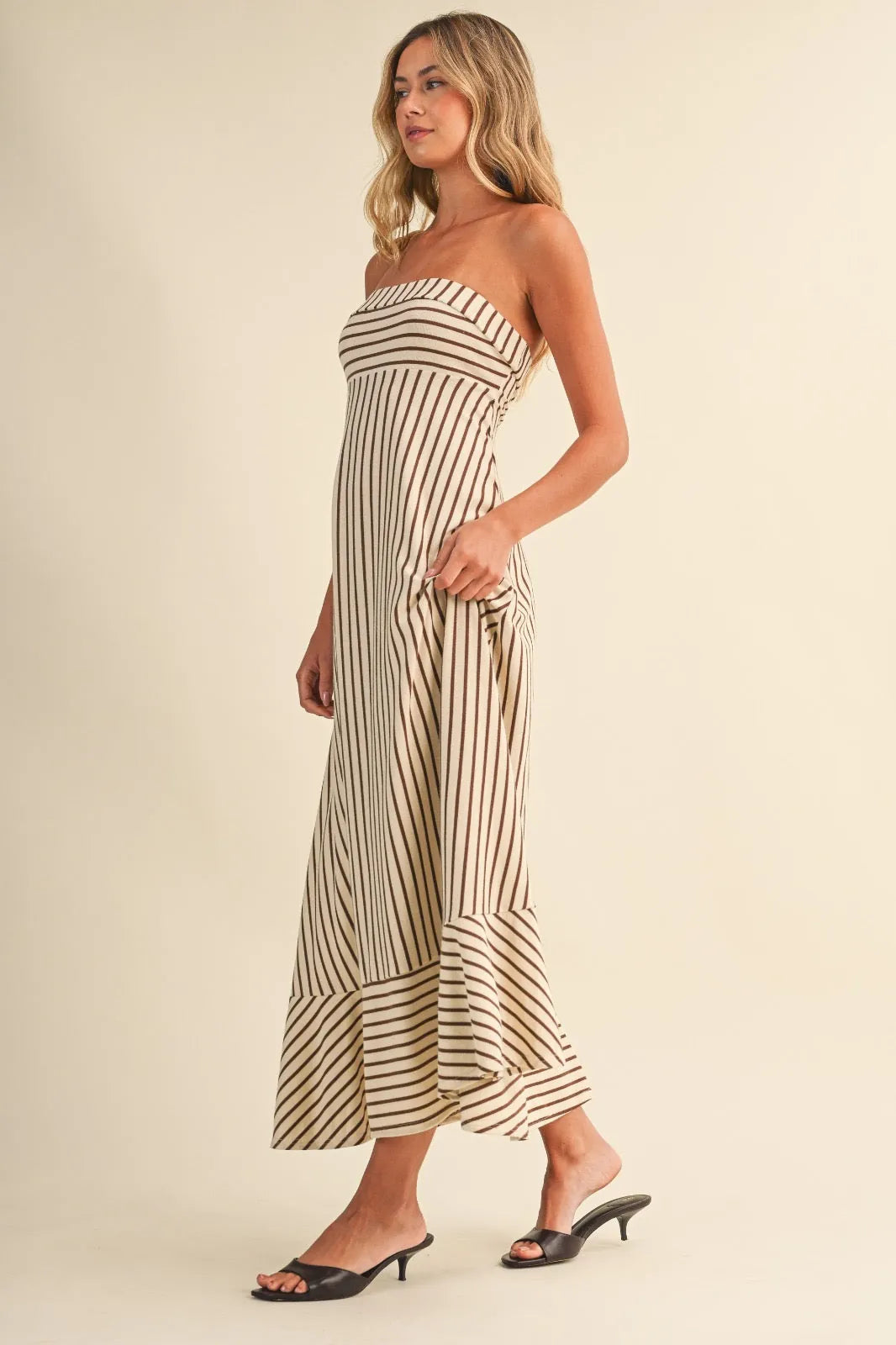 Sophia Strapless Midi Dress