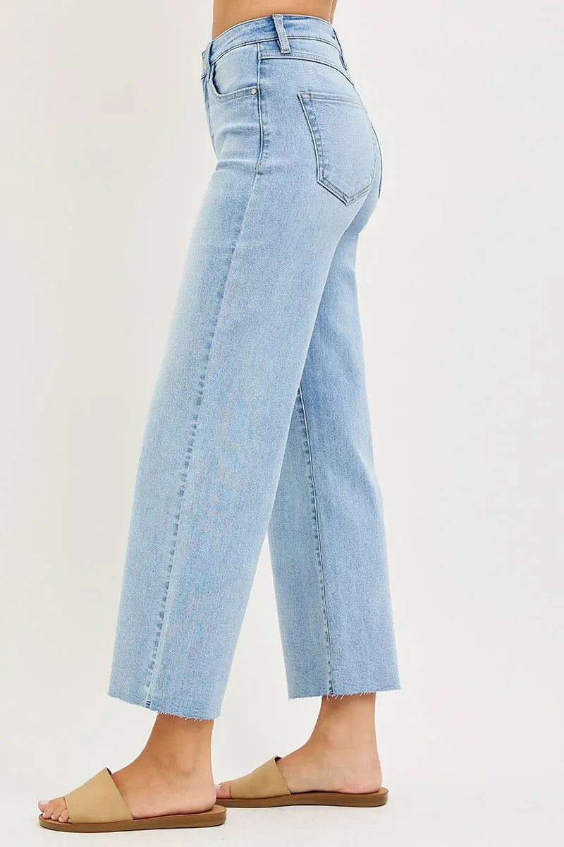 Risen Wide Leg Jeans