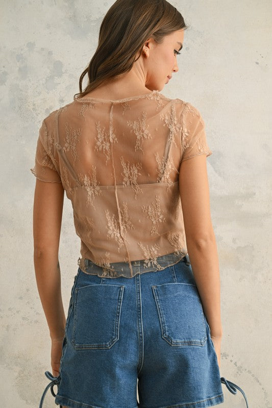 Ardel Lace Top
