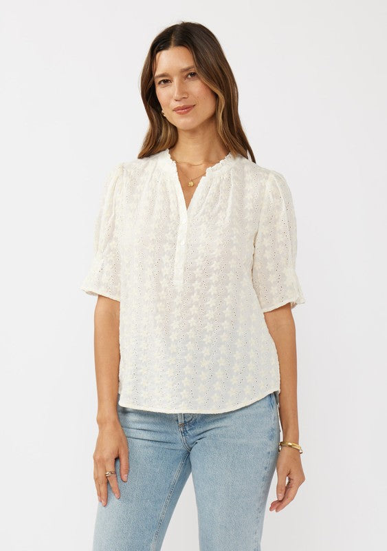 Cleo Eyelet Top