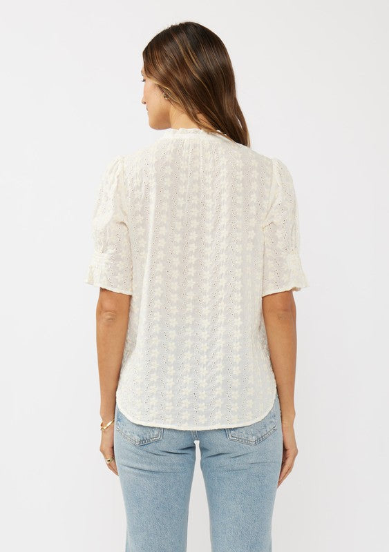 Cleo Eyelet Top