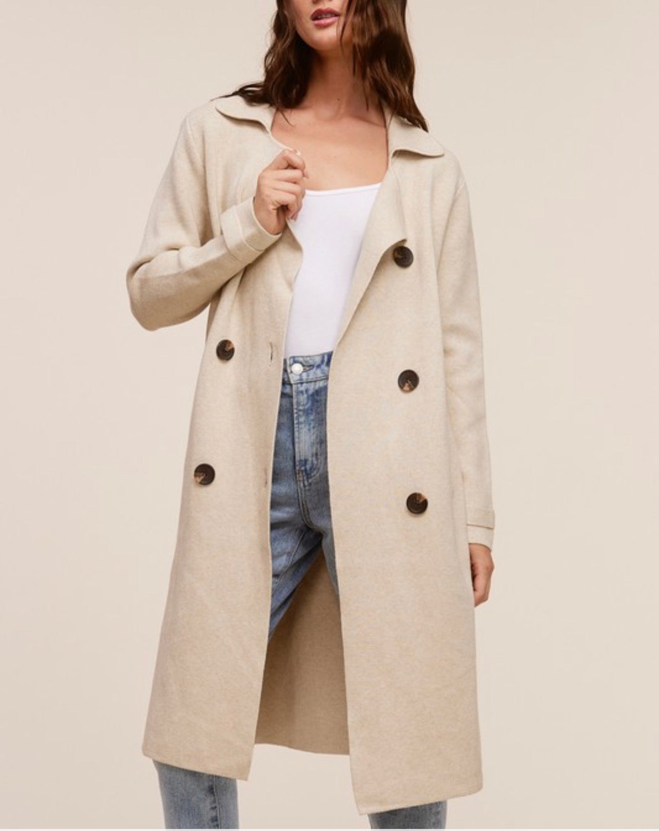 Rylan Fall Coat - Oatmeal
