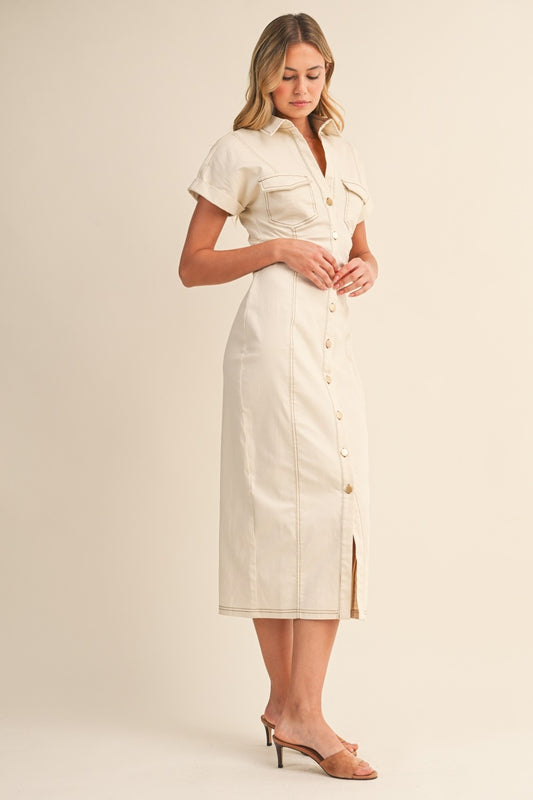 Isola Button Down Dress