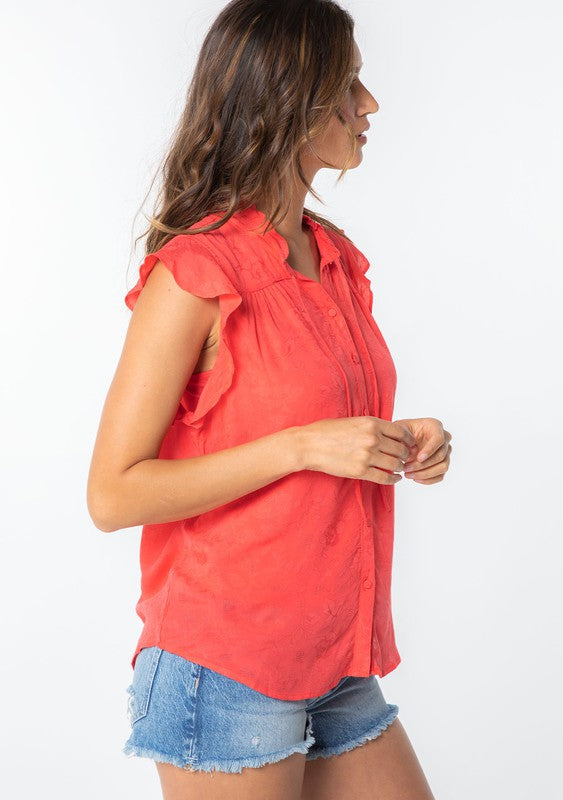 Vintage Coral Top