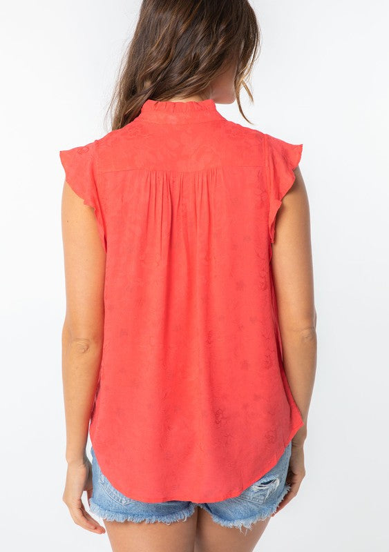 Vintage Coral Top