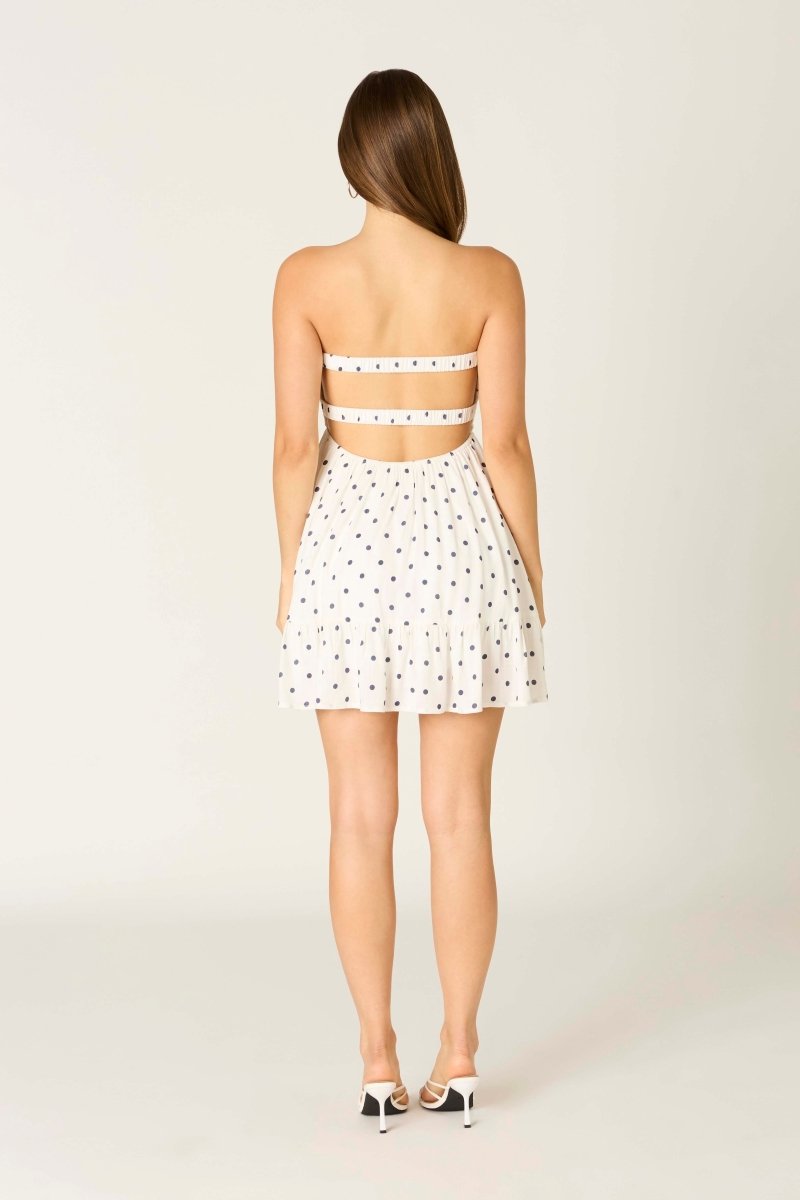 Andrea Polka Dot Mini Dress - The Giving