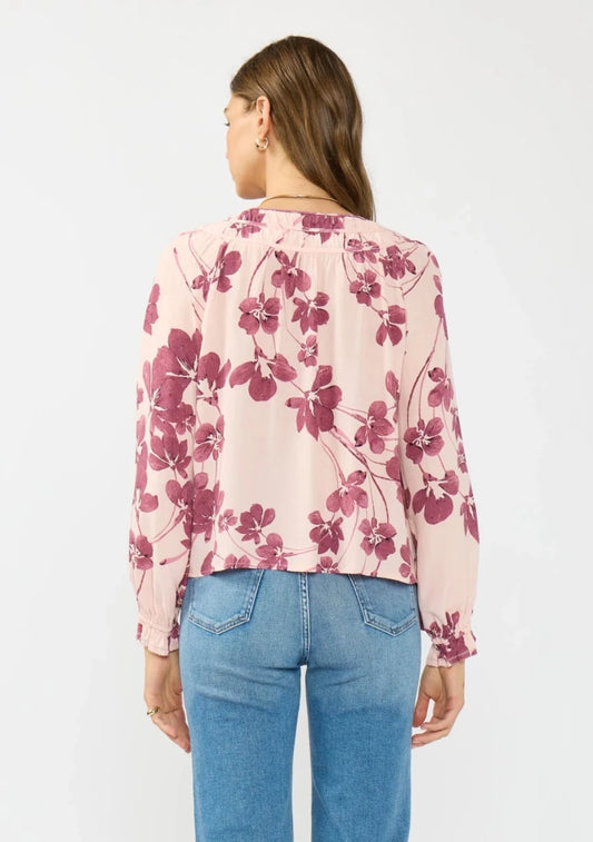Dalia Longsleeve Floral Blouse - The Giving