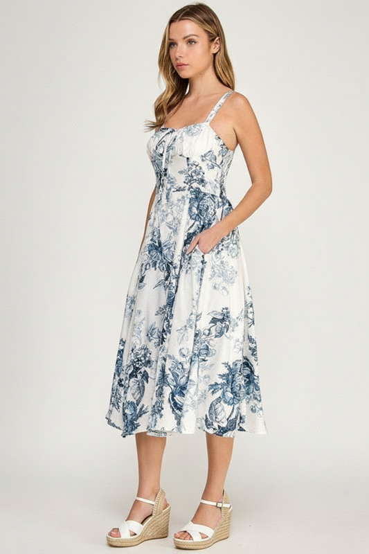 Dara Midi Dress, second photo with Lolita shoes