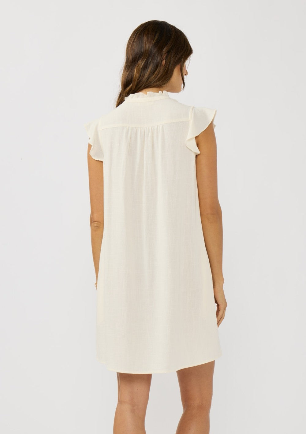 Bella Flutter Sleeve Mini Dress