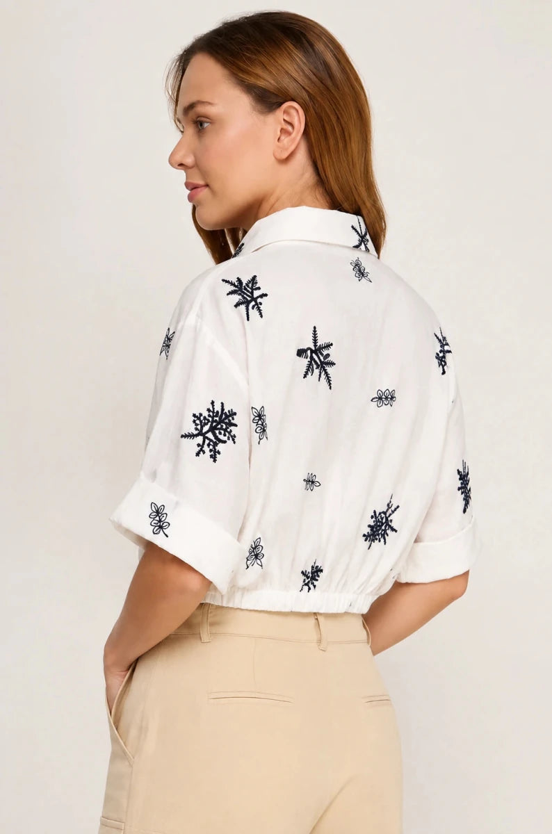 Gwendolyn Twist Collard Top - The Giving