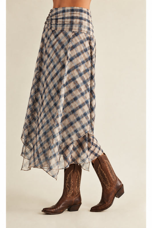 Lovely Plaid Skirt - The Giving
