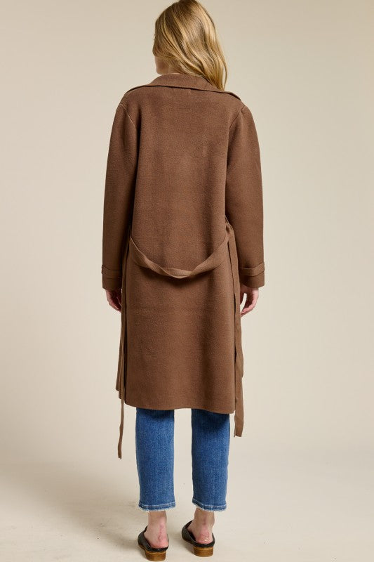 Rylan Fall Coat- Chocolate Brown