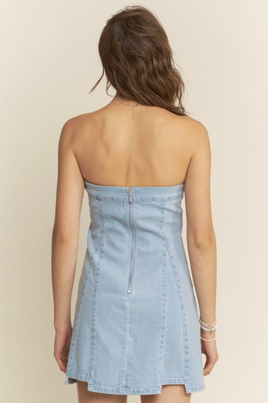 Short and Sweet Denim Dress