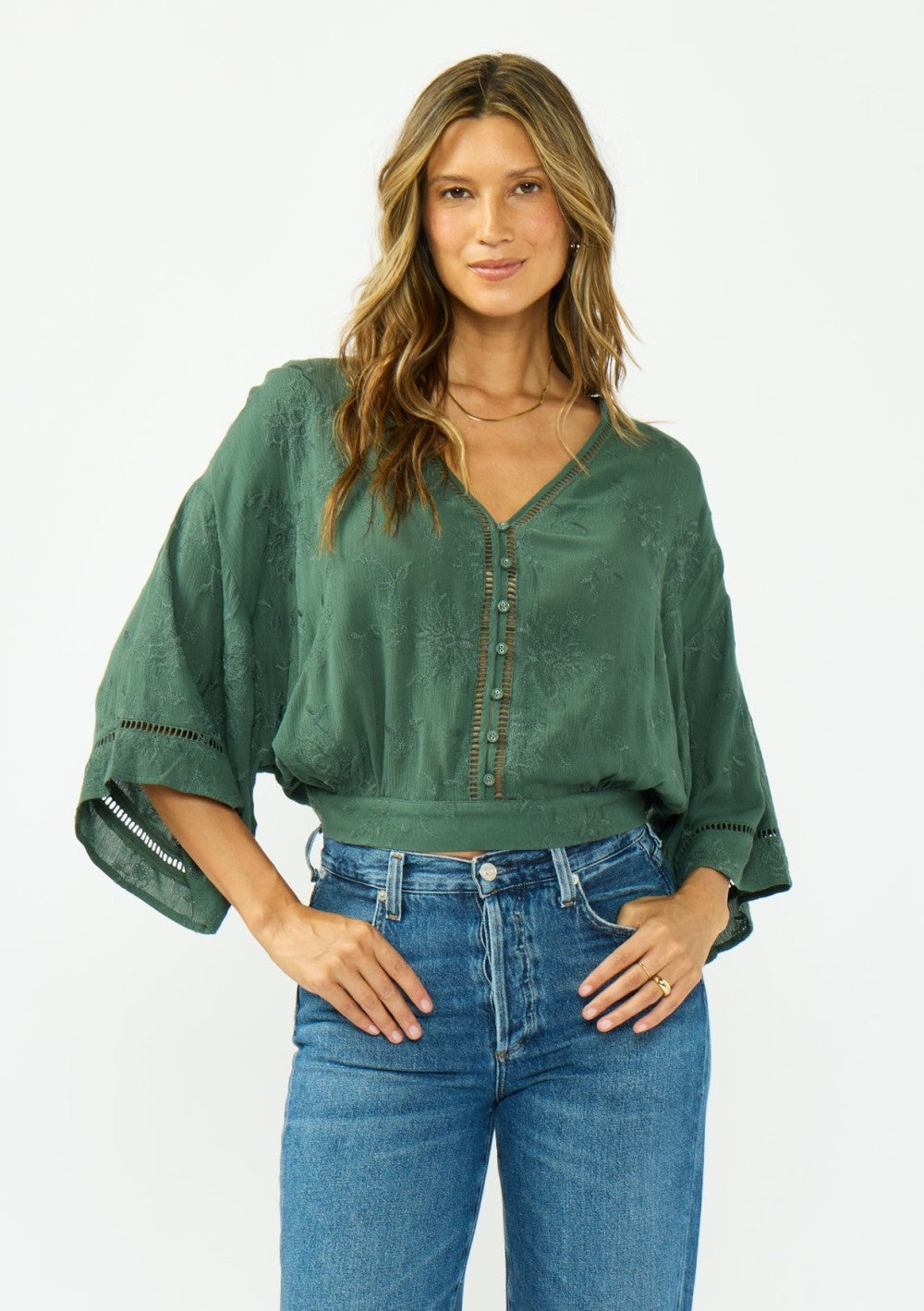 Green with Envy Top