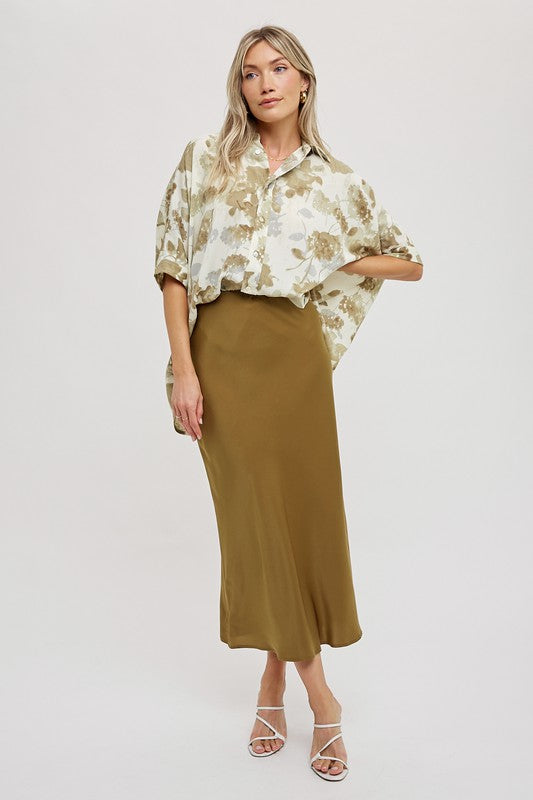 Valerie Gold Maxi Skirt