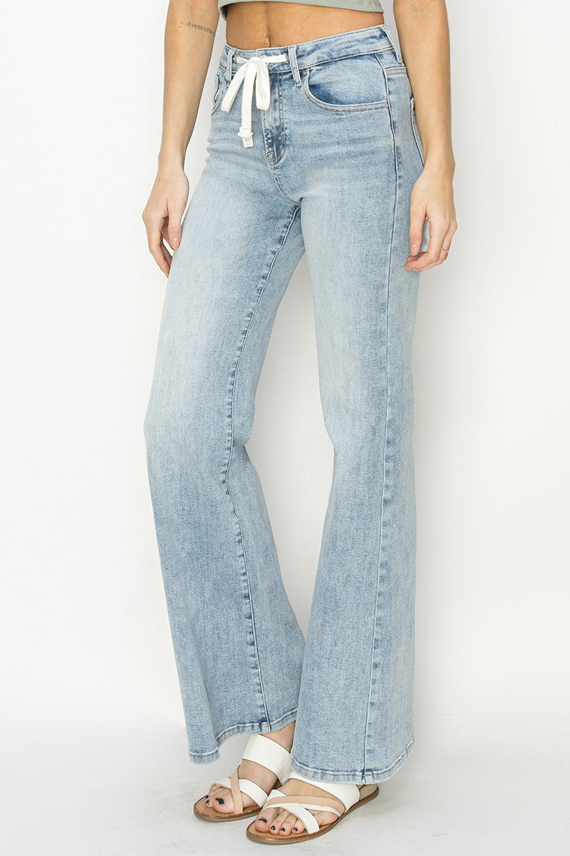 Hailey High Rise Draw String Relaxed Jeans