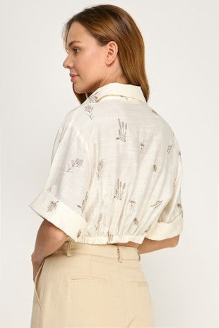 Janet Collared Top