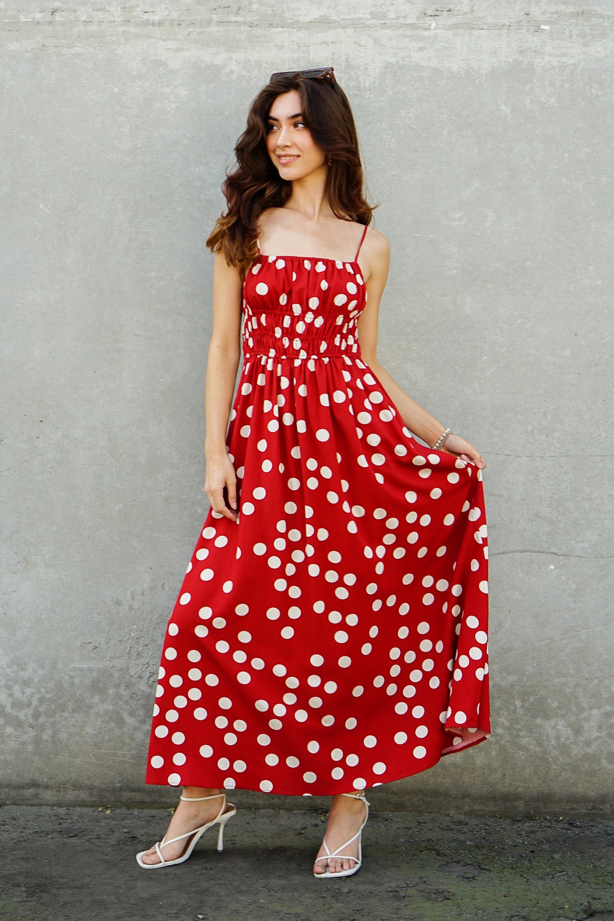 Simone Polka Dot Dress