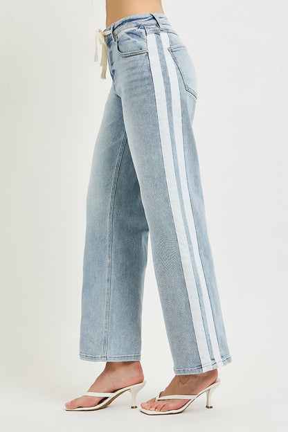 Patricia Striped Leg Jeans