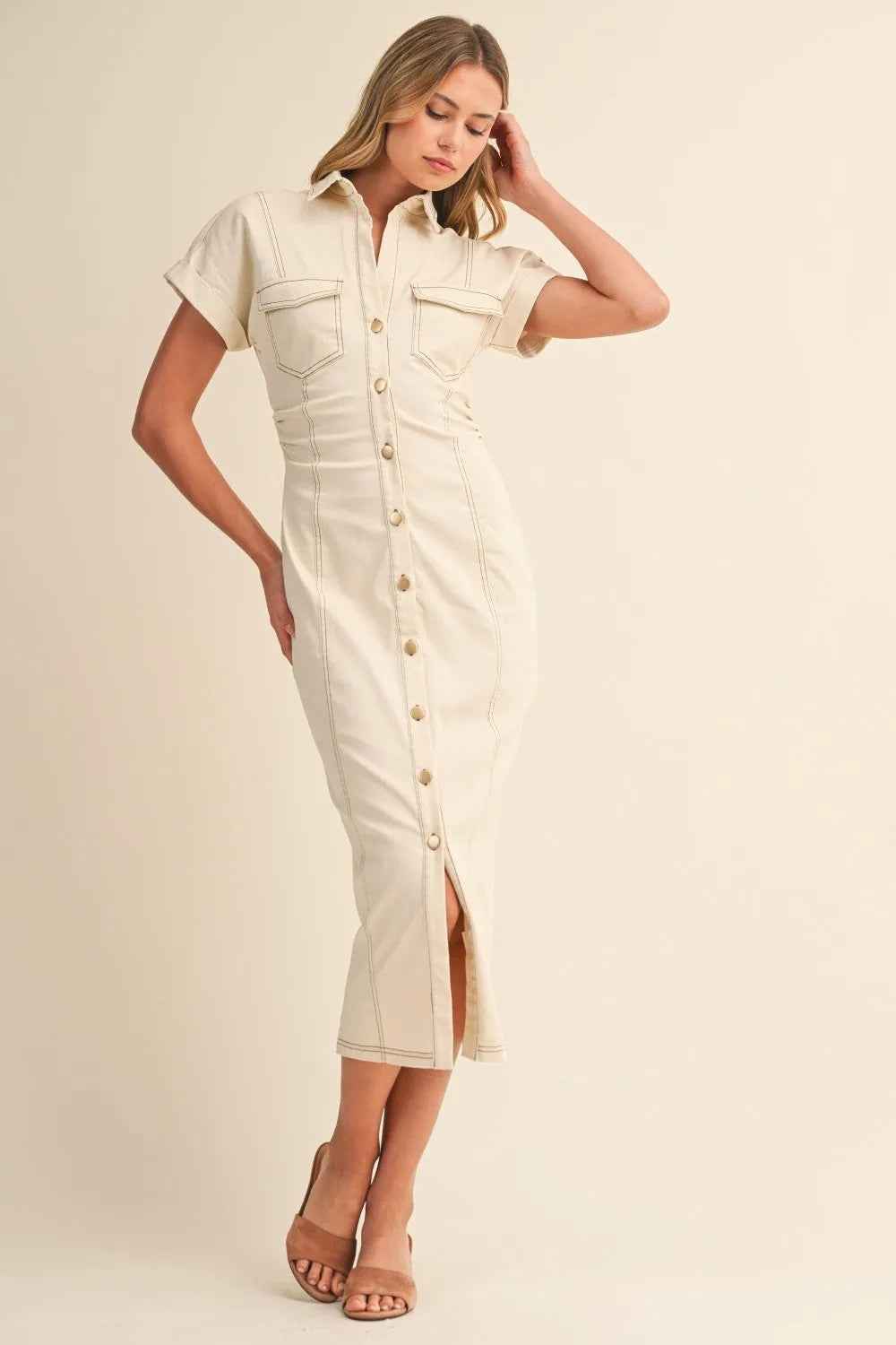 Isola Button Down Dress