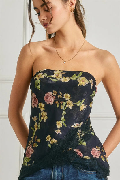 Raquel Rose Tube Top