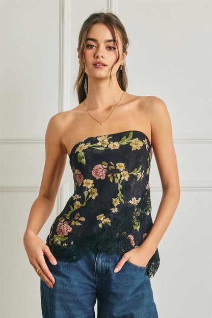 Raquel Rose Tube Top
