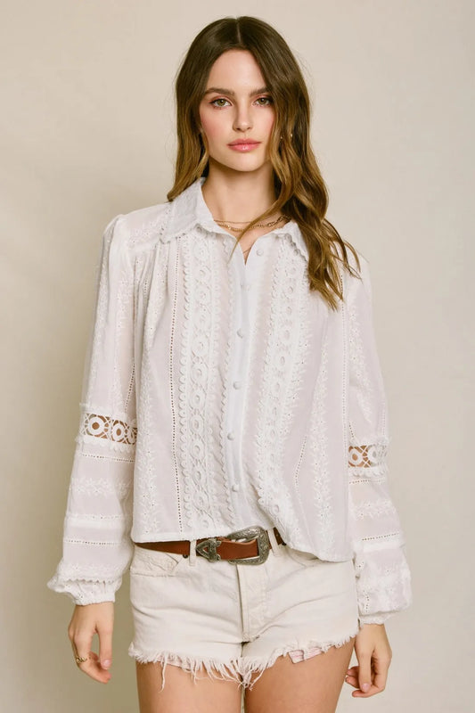 Jolene Bubble Sleeve Blouse