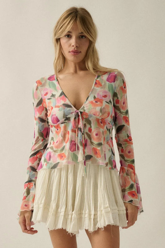 Flora Ruffle Blouse