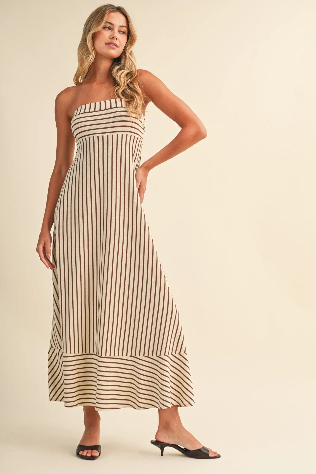 Sophia Strapless Midi Dress