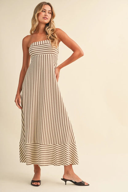 Sophia Strapless Midi Dress