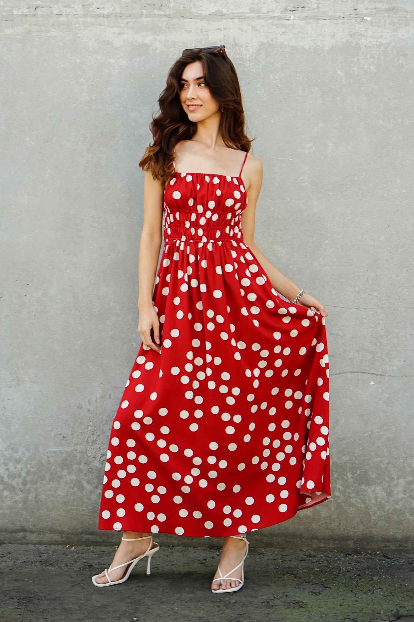Simone Polka Dot Dress