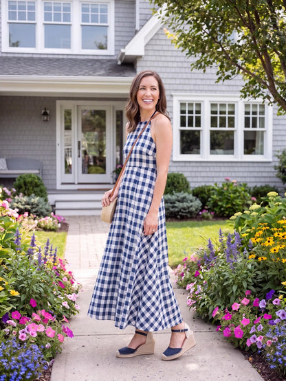 Lana Gingham Dress