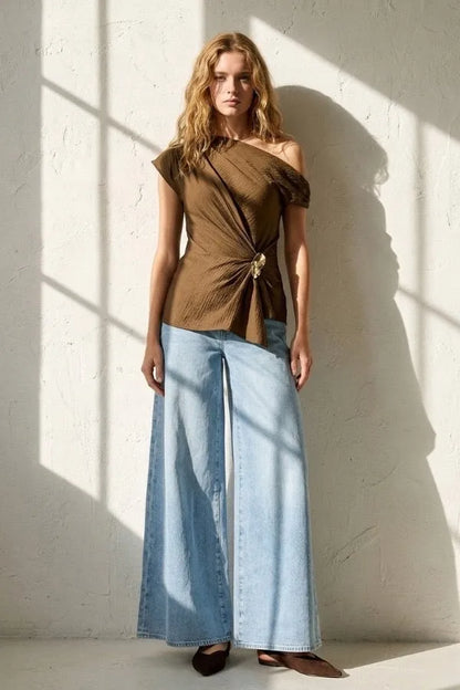 Arlette Drape Top