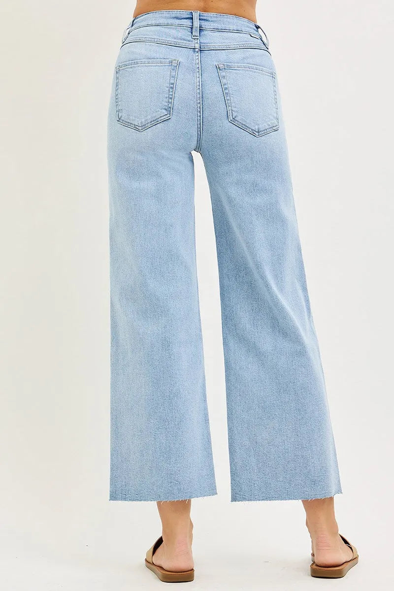 Risen Wide Leg Jeans