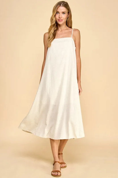 Espresso Linen Dress