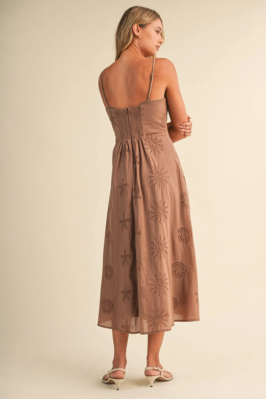 Hazel Midi Dress Flowy Women's Fashion Dress | The Giving