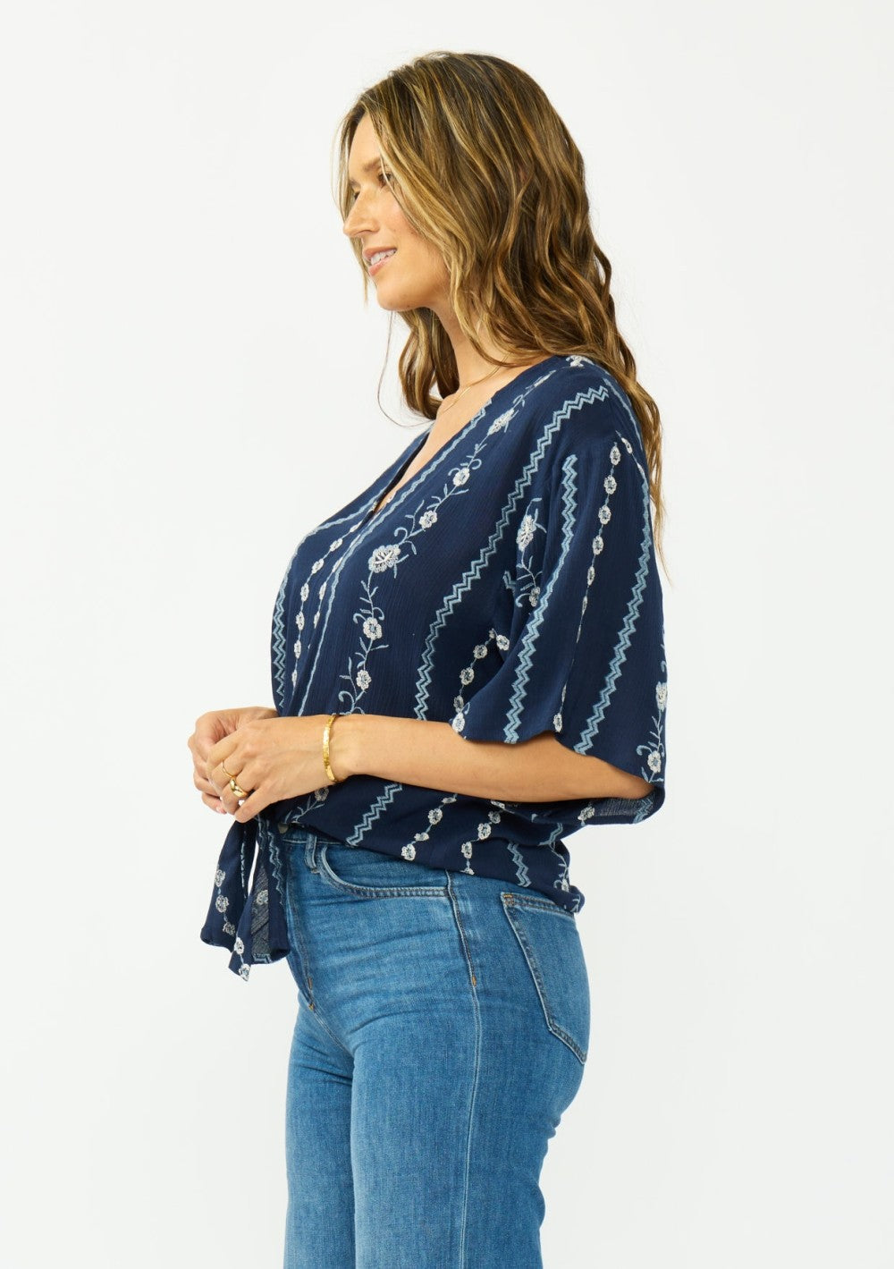 Vera Casual Front Tie Top