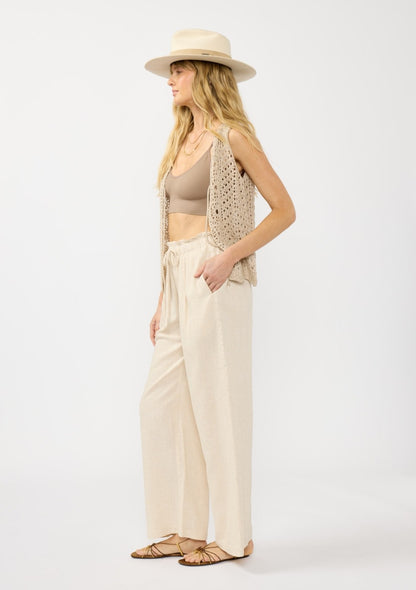 Paola Wide Leg Pleated Pants