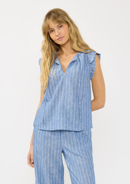 Sofia Casual Button Down Blouse