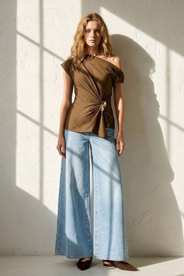 Arlette Drape Top