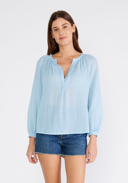 Natalia Smocked Neck Blouse