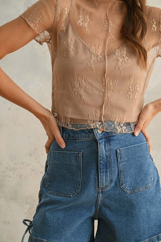 Ardel Lace Top