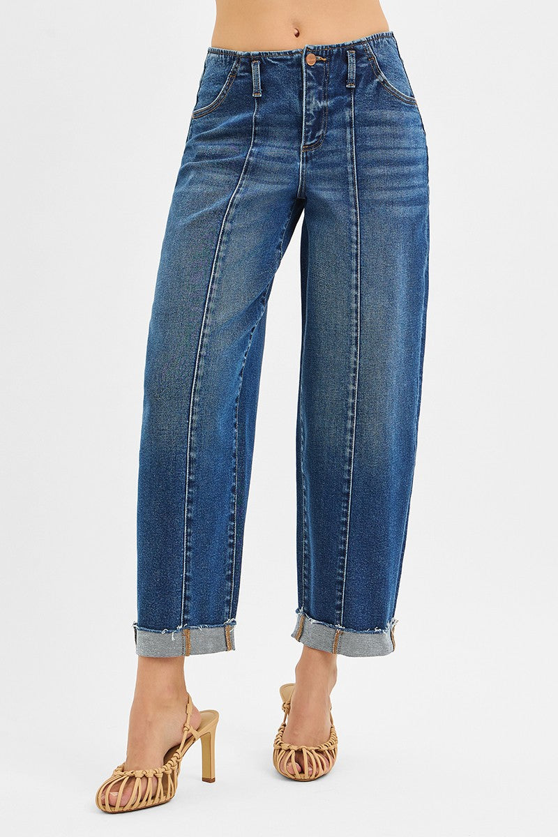 Harley Cuffed Barrel Jeans