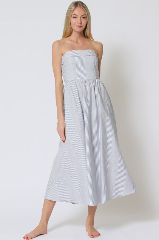 Charlie Strapless Midi Dress