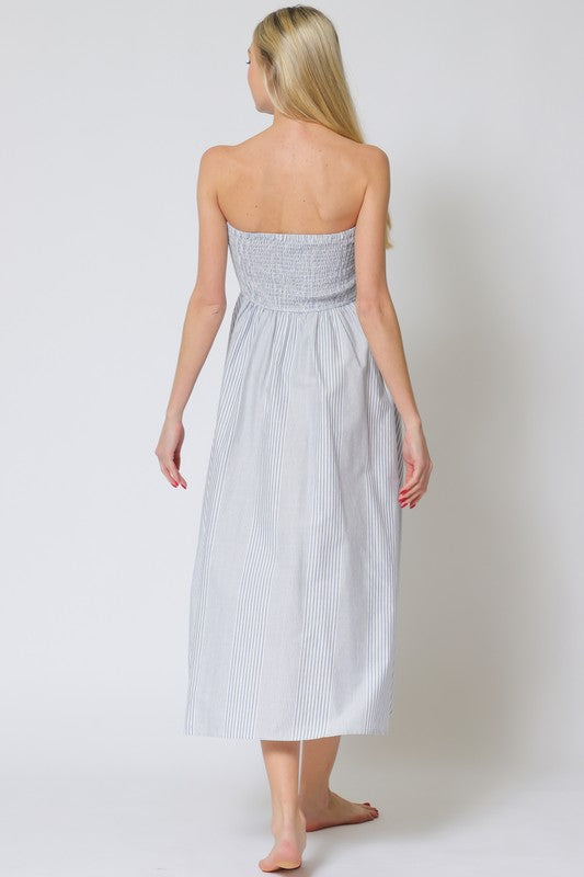 Charlie Strapless Midi Dress