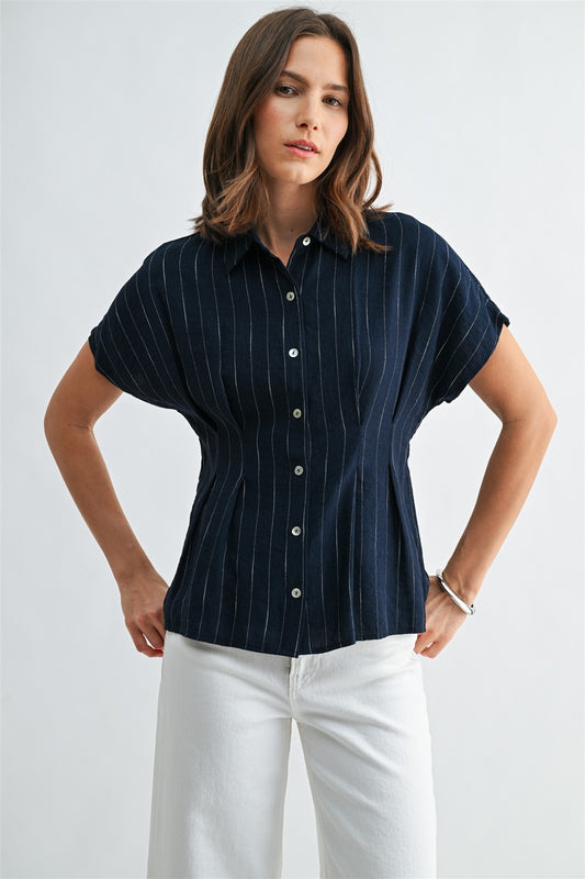 Esther Pinstripe Top