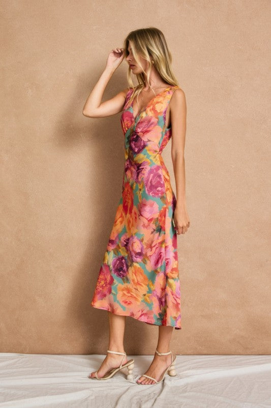 Flora Satin Dress