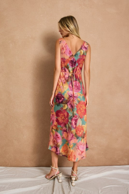 Flora Satin Dress